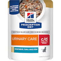 Hill's Prescription Diet c/d Multicare Stress Feline Vegetables, Tuna & Rice Stew Wet Cat Food