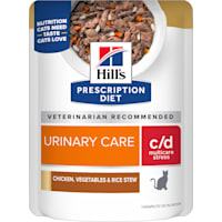 Hill's Prescription Diet c/d Multicare Stress Feline Chicken, Vegetables and Rice Stew Wet Cat Food