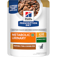Hill's Prescription Diet c/d Multicare + Metabolic Feline Stew with Vegetable & Chicken Wet Cat Food