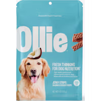 Ollie Salmon & Coconut Jerky Strips for Dogs