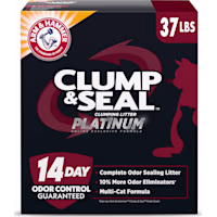 Arm & Hammer Clump & Seal Platinum Multi-Cat Complete Odor Sealing Clumping Cat Litter