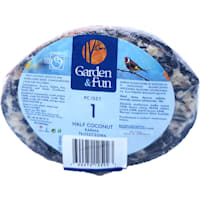 A&E Cage Company Garden & Fun Half Coconut with Suet and Black Oil Sunflower