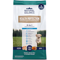 Natural Balance Health Protection Whole Body Health Easy on Digestion Chicken, Brown Rice & Pumpkin Puppy Dry Dog Food