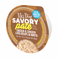 Tiki Dog Savory Pate Chicken & Chicken Liver Wet Dog Food