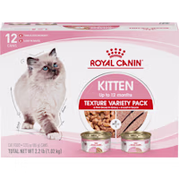 Royal Canin Feline Health Nutrition Kitten Thin Slices in Gravy and Loaf in Sauce Variety Pack Cat Food