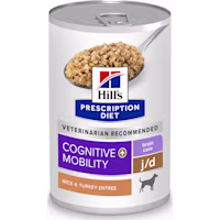 Hill's Prescription Diet Brain Care + j/d Joint Care Rice & Turkey Wet Dog Food