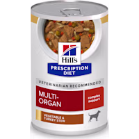 Hill's Prescription Diet Multi-Organ Support Turkey & Vegetable Stew Wet Dog Food