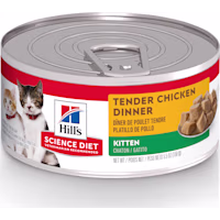 Hill's Science Diet Kitten Tender Chicken Dinner Canned Wet Cat Food