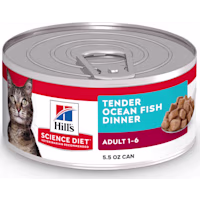 Hill's Science Diet Adult Tender Ocean Fish Dinner Canned Wet Cat Food