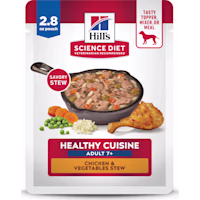 Hill's Science Diet Adult Senior 7+ Healthy Cuisine Chicken & Vegetables Stew Wet Dog Food
