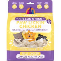Weruva Freeze Dried Paw Lickin Chicken with 96% Boneless, Skinless Chicken Breast Cat Food
