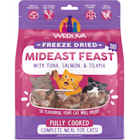 Weruva Freeze Dried Mideast Feast with Tuna, Salmon & Tilapia Cat Food