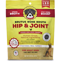 Brutus Bone Broth on the Go: Chicken Hip & Joint Instant Bone Broth for Dog Food Mega Pack