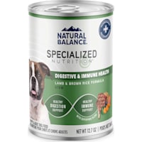 Natural Balance Specialized Nutrition Digestive & Immune Health Lamb & Brown Rice Formula Wet Dog Food
