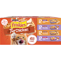 Purina Friskies TurChicken Extra Gravy Chunky, Meaty Bits and Prime Filets Wet Cat Food Variety Pack