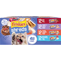 Purina Friskies Beef, Turkey Cheese, Chicken Salmon Dinner with Ocean Whitefish Tuna Cat Food Variety Pack