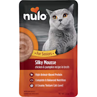 Nulo Silky Mousse Chicken & Pumpkin Recipe in Broth Nutrition for Senior Cats