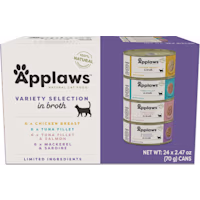 Applaws Natural Broth Selection Wet Cat Food Variety Pack