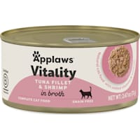 Applaws Vitality Natural Tuna Fillet and Shrimp in Broth Wet Cat Food