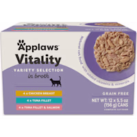 Applaws Vitality Natural Selection in Broth Wet Cat Food Variety Pack