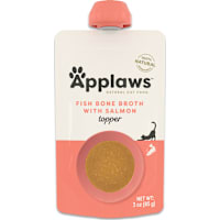 Applaws Natural Fish Bone Broth with Salmon Topper Spout Wet Cat Food