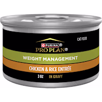Purina Pro Plan Adult Weight Management Chicken and Rice Entree in Gravy High Protein Wet Cat Food