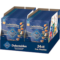 Blue Buffalo Tasty Chicken Cuts in Gravy Delectables Natural Wet Dog Food Toppers