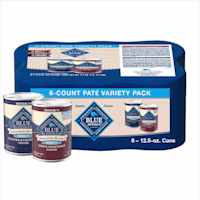 Blue Buffalo Homestyle Beef and Chicken Dinner Recipe Senior Wet Dog Food Variety Pack