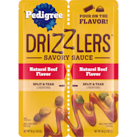 Pedigree Drizzlers Natural Beef Flavor Wet Dog Savory Sauce