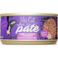 Tiki Cat After Dark Rabbit & Chicken Liver Recipe Soft Pate Wet Cat Food