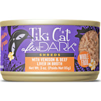 Tiki Cat After Dark Venison & Beef Liver Shreds Wet Cat Food