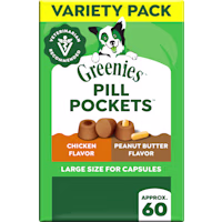 Greenies Pill Pockets Chicken and Peanut Butter Flavor Soft Dog Treats Variety Pack
