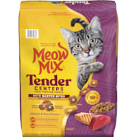 Meow Mix Tender Centers Chicken & Tuna Flavors Dry Cat Food with Basted Bites