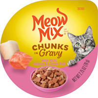 Meow Mix Chunks in Gravy with REAL Salmon & Ocean Fish Wet Cat Food
