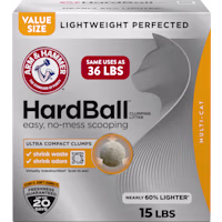 Arm & Hammer Hardball Lightweight Clumping No-Mess Scooping Cat Litter