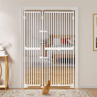 UniPaws White 74" H Extra Tall Pet Gate with Wide Extension