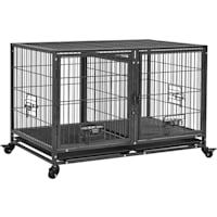 Topeakmart W/ Divider Rolling For Small Dog Crate
