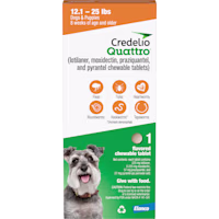 Credelio Quattro Chewable Tablets Dogs 12.1-25 lbs