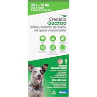 Credelio Quattro Chewable Tablets Dogs 25.1-50 lbs