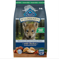 Blue Buffalo Wilderness with Real Chicken, Grain-Free, Natural Ingredients, Chicken Puppy High-Protein Dry Dog Food