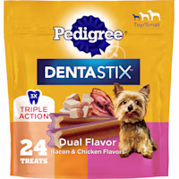Pedigree Dentastix Bacon & Chicken Flavors Dual Flavor Small Dog Dental Treats
