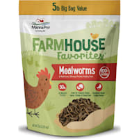 Manna Pro Farmhouse Favorites Mealworms Protein Poultry Treat, for Chicken, Turkey, Ducks, Geese, and Guinea Fowl Treat