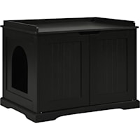 UniPaws Cat Litter Box Enclosure with Comfortable Pad