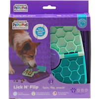 Outward Hound by Nina Ottosson Lick N' Flip 3-in-1 Interactive Dog Puzzle Toy Lick Mat & Slow Feeder for Dogs