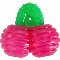 Outward Hound Gummiez Cherries 2-in-1 Dental Dog Chew Toy and Dog Treat Stuffer Game Cherry Scent for Dogs
