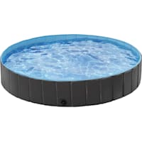 Topeakmart Black Foldable Swimming Pool for Dogs