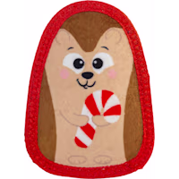 Outward Hound Brown Tough Skinz with Two Tough Layers, Hedgehog Durable Squeaky Dog Toy