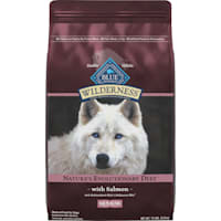 Blue Buffalo Wilderness Salmon Recipe High-Protein Natural Dry Food for Senior Dogs