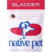 Native Pet Cranberry Bladder Chews Kidney & Urinary Supplement for Dogs