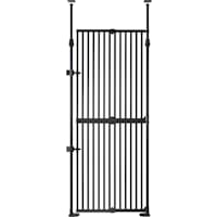 UniPaws 75" H Extra Tall Pet Gate with Doors Locks